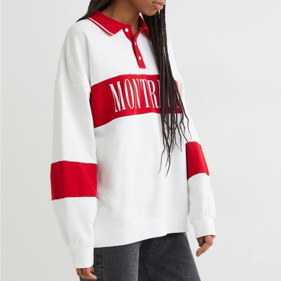 H&M Oversized Rugby Shirt - Picture 4 of 5
